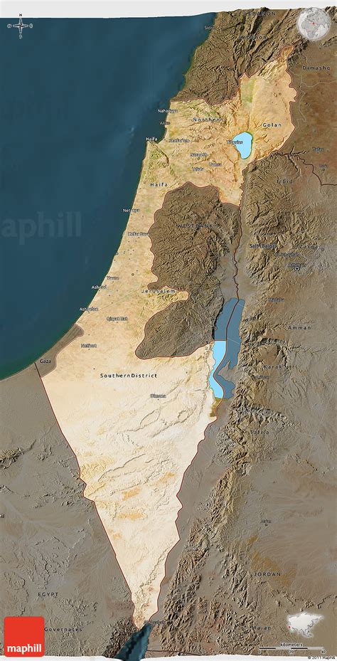 israel4d|Satellite 3D Map of Israel .